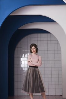 Юбка пачка в горошек