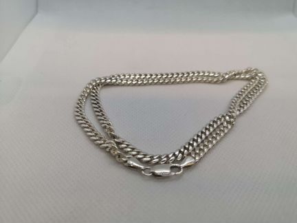 Серебряная цепь панцирная