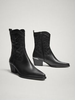 Новые ботинки казаки massimo dutti