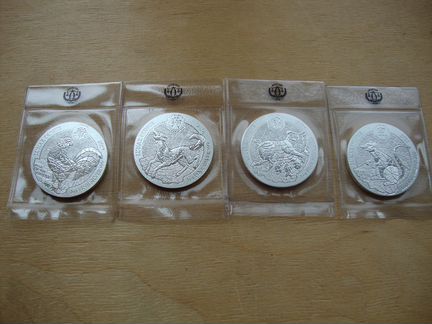 Руанда 50 франков 2017-2021 Лунная унция 5шт