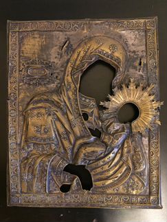 Продаю 2 старинных оклада богородичных