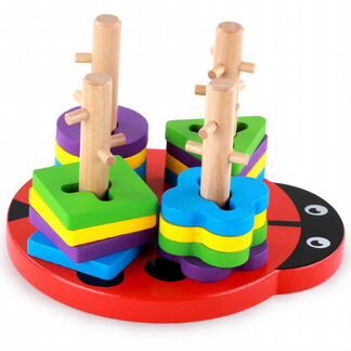 Развивающие деревянные игрушки сортер