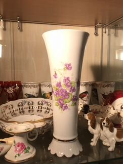 Антиквариат ваза Бавария Шуман цветы 28/11 см