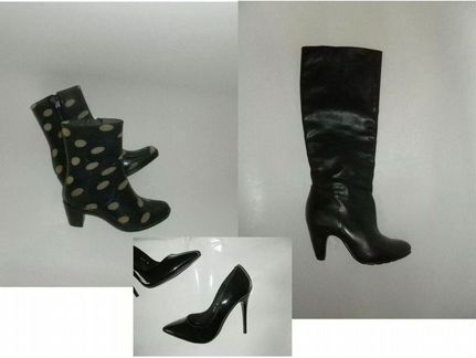 Оригинал сапоги полусапожки и резиновые ботильоны