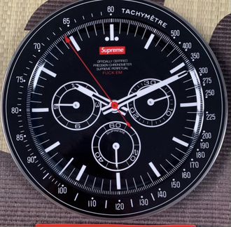 Supreme Watch Plate Black (Тарелка «Часы»)