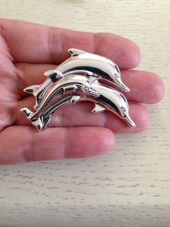 Брошь Дельфины США