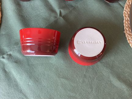 Кокотница рамекины le creuset красная керамика