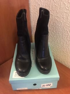 Сапоги женские демисезонные, кожаные, подкладка ба