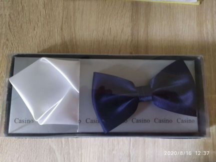 Комплект бабочка и платок для кармана фрака или пи