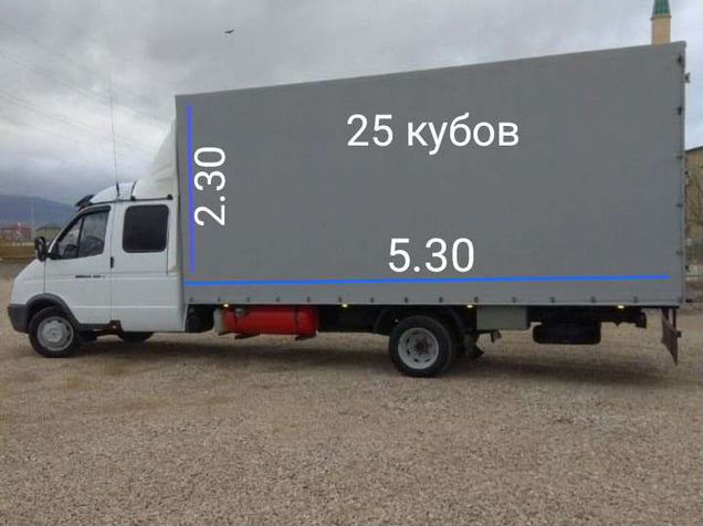 Газель 25 кубов