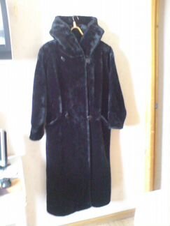 Эко-Шуба черная+ пальто черное