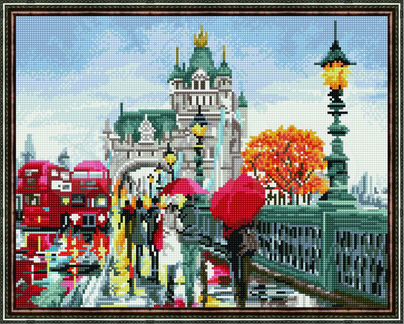 Алмазная мозаика 40х50 см, серия 