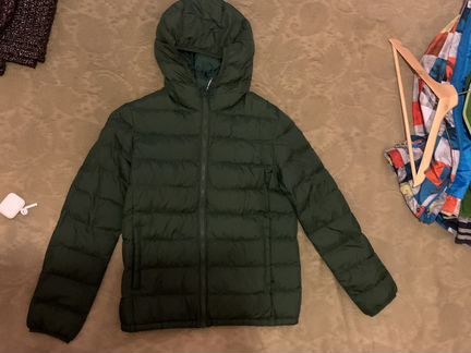 Тонкий пуховик uniqlo на ребенка 12 лет