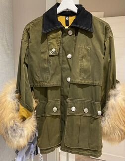 Парка женская с натуральным мехом