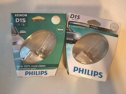 Ксеноновые лампы Philips D1S X-tream Vision +50