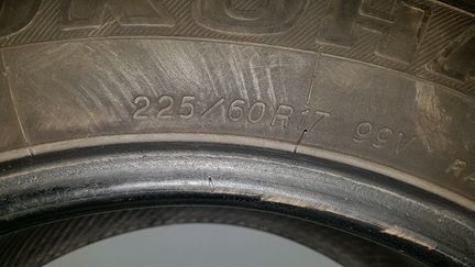 Шины 4 шт. R17 225 60 M+S б/у
