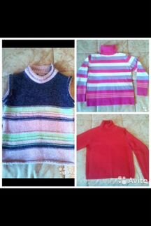 Две водолазки и жилет на 8-10лет