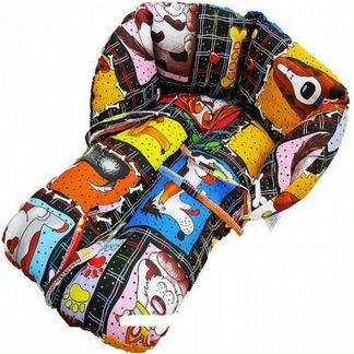 Матрасик в санки (бязь.холлофайбер) сд 1