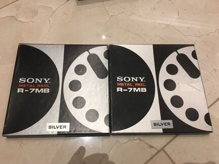 Катушки магнитофонные sony R7B silver пара