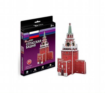 CubicFun 3D пазл Спасская башня (Россия) мини сери