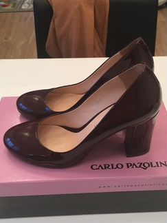 Бордовые лаковые туфли Carlo Pazolini 37 р