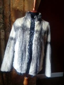 Двухсторонний норковый полушубок