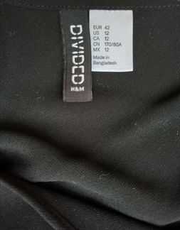 Чёрное платье H&M