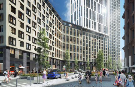 1-к квартира, 43.4 м², 25/37 эт.