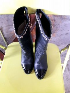 Полу сапожки Шанель 37.5 -38р оригинал