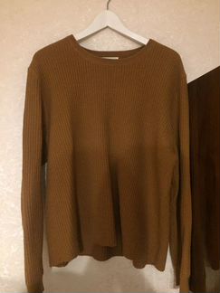 Горчичный свитер H&M, L