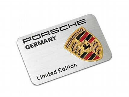 Табличка алюминиевая Porsche