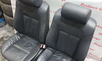Сиденья передние электро черная кожа BMW E38 E39
