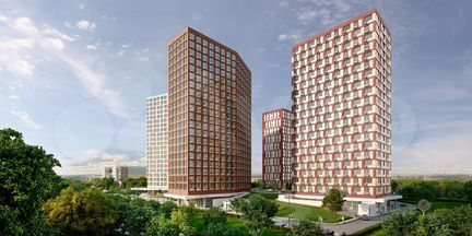 1-к апартаменты, 48.5 м², 21/21 эт.