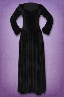 Платье бархатное готическое