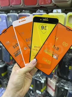 Защитные стёкла 21D/11D/9D оптом