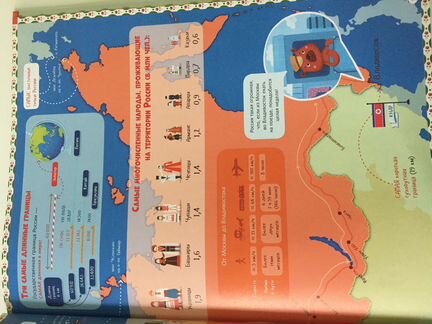 Книга/атлас «Россия. 1000 удивительных фактов»