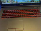 Ноутбук Игровой MSI GV72 i5-7300/GTX1050/16/1256 объявление продам