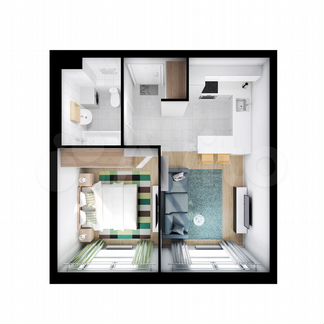 1-к квартира, 36 м², 3/17 эт.