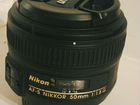 Объектив AF-S nikkor 50 f/1,8G объявление продам