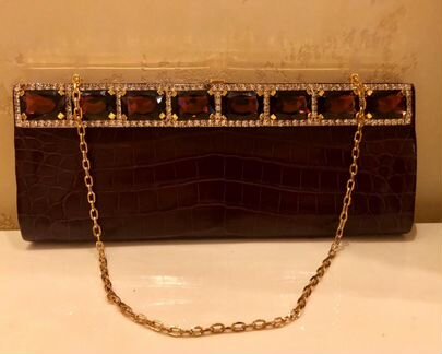 Роскошная кожаная сумка клатч Valentino (оригинал)