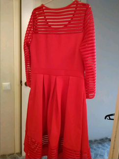 Платье новое красное