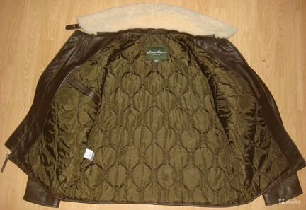 Новая кожаная куртка-пилот Eddie Bauer (оригинал)