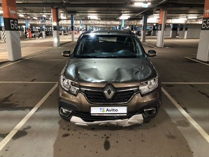 Renault Sandero Stepway 1.6 МТ, 2020, битый, 1 600 км