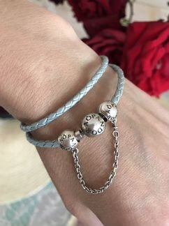 Pandora 2 браслета+шармы+упаковка и чеки