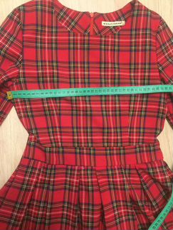 Платье женское красное в клетку Mixalevskaya 42 ра