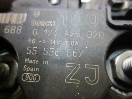 Генератор 100А для Опель Астра Н Зафира Б