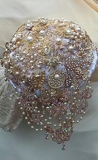 Букет невесты брошь букет