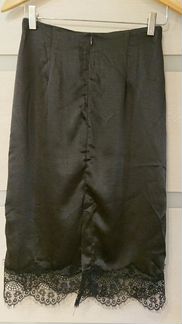 Юбка чёрная с кружевом Sinsay XS 42