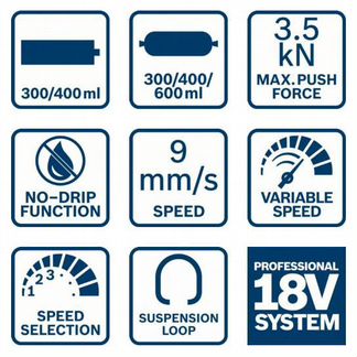 Аккумуляторный пистолет для герметика Bosch GCG 18