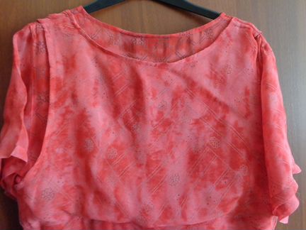 Платье-двойка красное